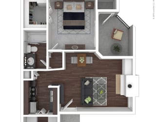 A1 Floor Plan at Infinity on the Mark, Dallas, Texas